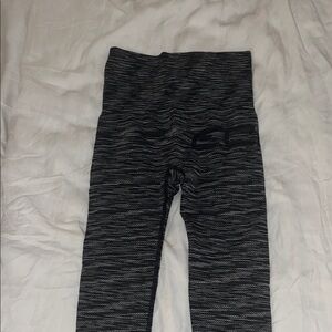 ECHT Black Heather High-Waist Seamless Leggings